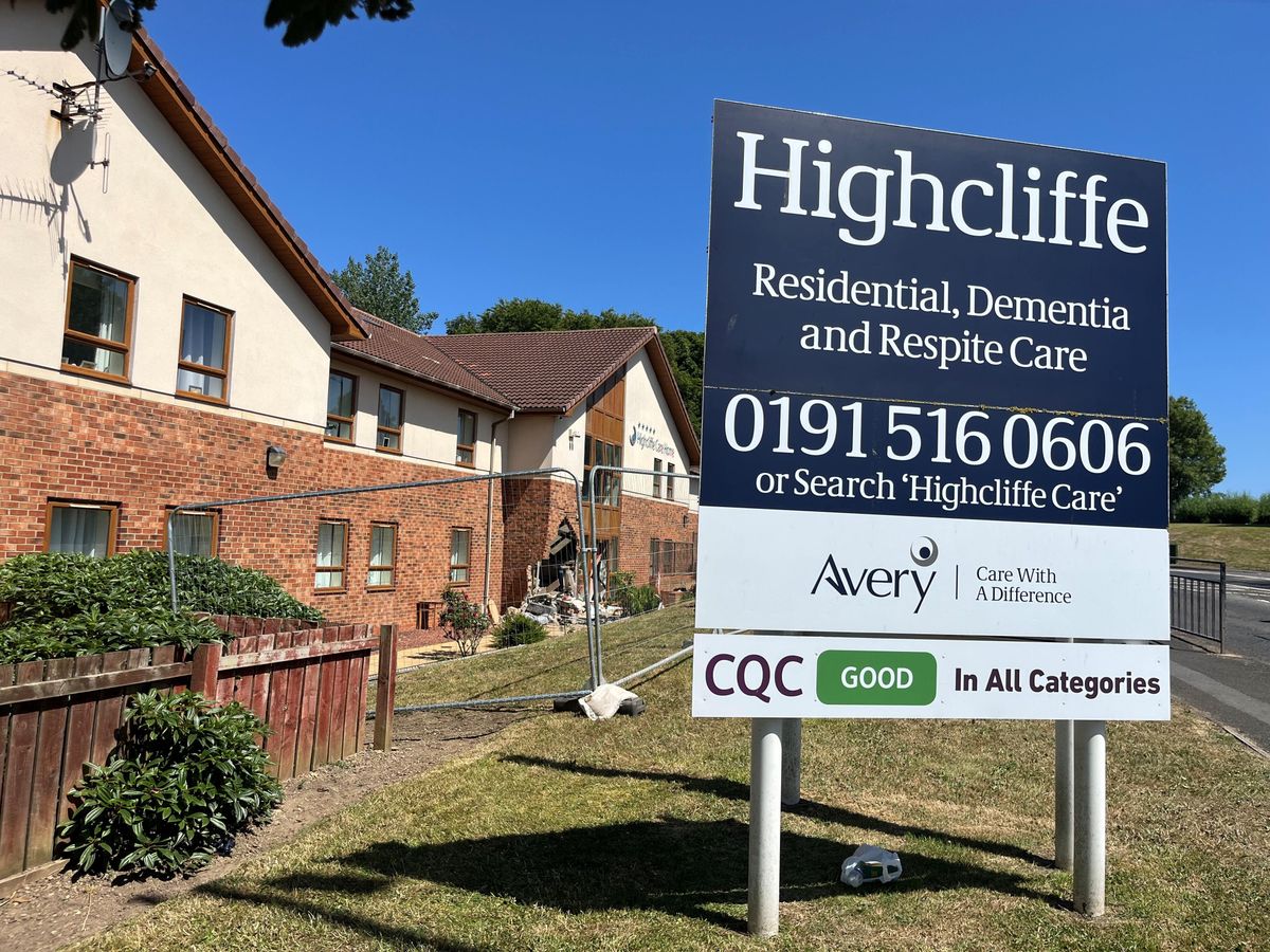 Two in court following care home smash