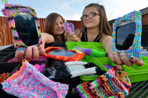 Supporting image for story: Mini entrepreneurs make loom band phone cases