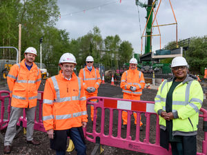 Supporting image for story: First new Metro bridge is installed over Black Country canal