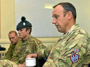 Supporting image for story: Well-earned cuppa as battalion returns to Shropshire