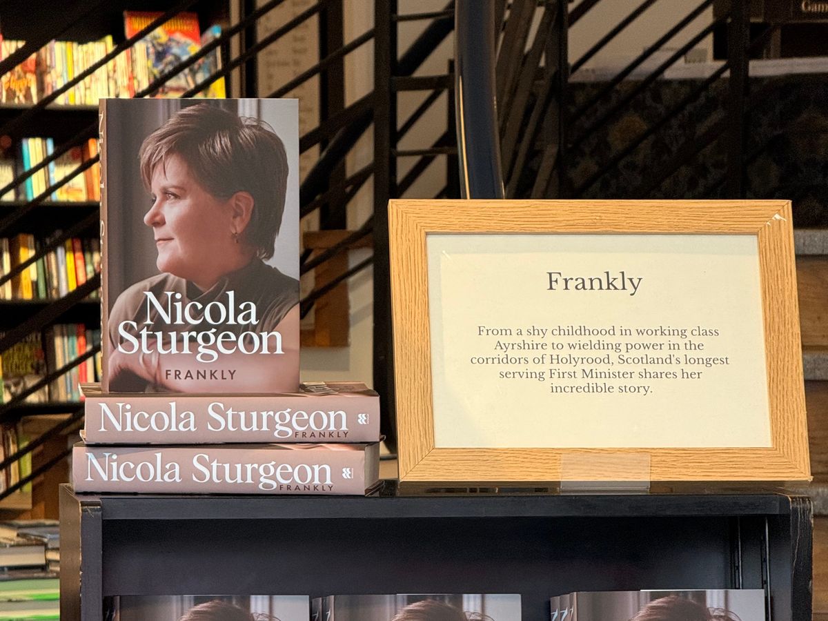 Nicola Sturgeon&rsquo;s memoir Frankly goes on sale ahead of publication date