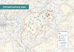 The Aberedw Energy Park site plan