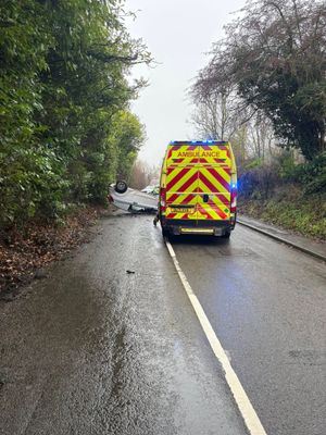The incident on Ironbridge Road. Picture: Tweedale Fire Station
