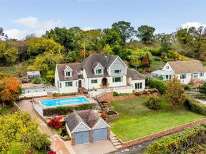 Supporting image for story: Stunning village home near Shrewsbury with large outdoor swimming pool and views over Shropshire Hills goes up for sale