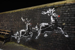 Banksy artwork in Birmingham. Pictures by: Anne-Marie Hayes