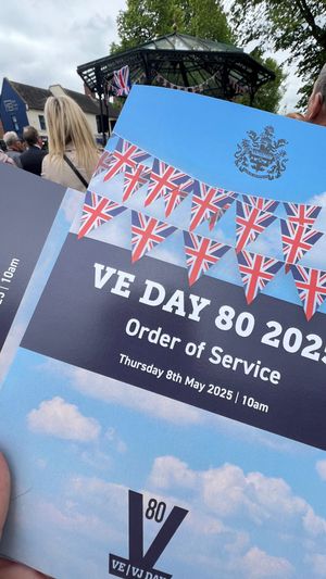Cannock town centre to mark the 80th Anniversary of VE Day.
