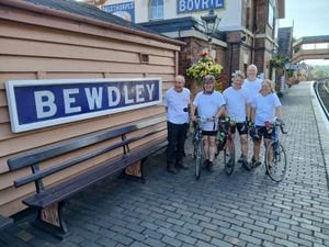 Supporting image for story: Cycling for steam: Enthusiasts ride 125 miles to keep heritage loco on track