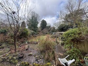 There is a substantial garden at the back of the house