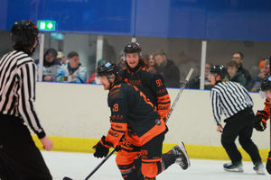 Joe Aston netted his side's second. Pic: Edward Bowen / ebphotography