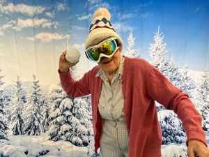 Supporting image for story: Care home residents have a blast in their own Winter Olympic Games 
