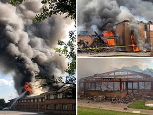 Supporting image for story: M6 Holiday Inn destroyed as huge blaze rips through Walsall hotel