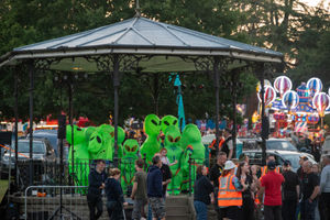 Oswestry's Balloon Festival returned over the weekend. Picture: Graham Mitchell.