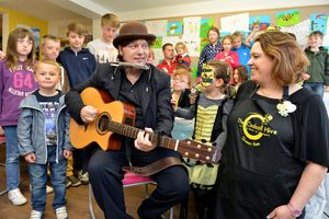 The Codsall Hive was opened by former Dexy's man Andy Leek.