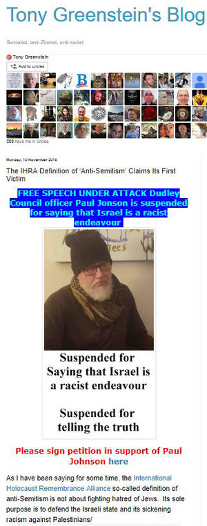 Tony Greenstein's blog