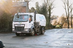 Road sweepers have been out cleaning up roads in Shrewsbury