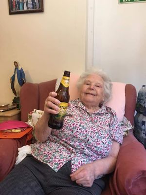 Win savoured her birthday treat