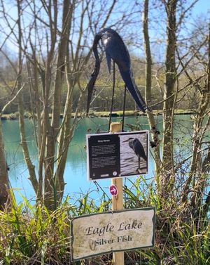 One of the fishing lakes at Buzzards Valley.