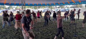 The laughter workshop was a new feature at the Shrewsbury Folk Festival. Picture: John Hooper