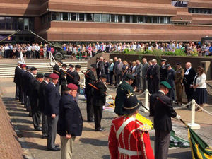 Supporting image for story: Minute's silence held to honour victims of Grenfell Tower fire