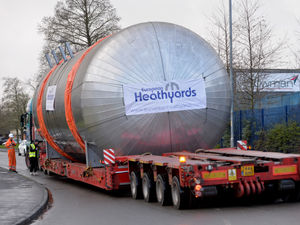 Supporting image for story: 60-ton giant load spotted on Black Country roads heading for oil refinery
