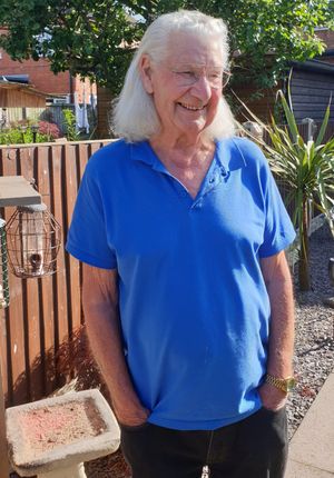 Bill Bowering, when he was growing out his hair over lockdown to cut off to raise money for Macmillan cancer support