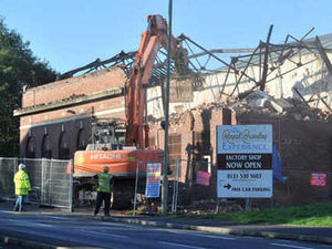 Supporting image for story: Demolition starts at Royal Brierley Crystal site