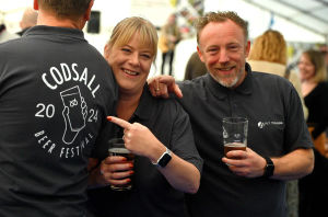 Andy Evans founded the Codsall Beer Festival with wife Kelly