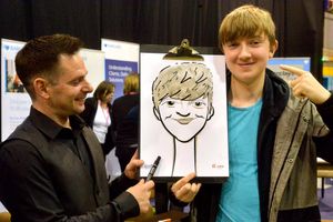 Neil Stewart from U-Toons draws William Booth 