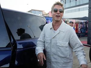Supporting image for story: Brad Pitt cheers fans at Silverstone paddock ahead of British Grand Prix