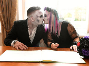 Wayne Boycott and Angela Lloyd Boycott had a wedding with a difference. 