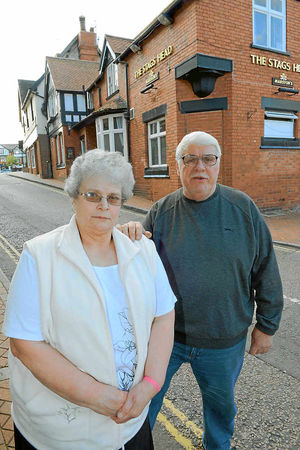 Last orders for Kate and Alan Hudson, from The Stags Head pub