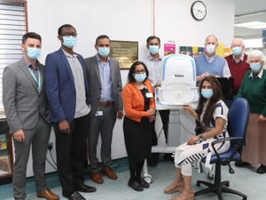 Supporting image for story: Charity presents Shropshire hospitals' trust eye department with state-of-the art scanner 
