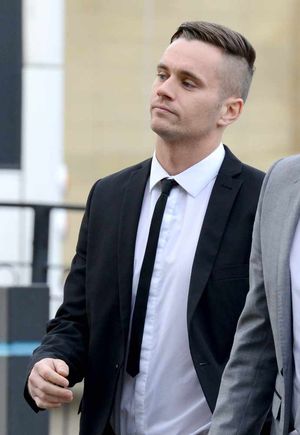 Luke Walker arrives at Wolverhampton Crown Court