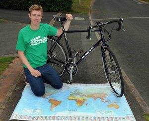 Sam Greatrex plans his route