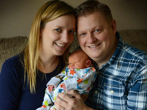 Supporting image for story: Stafford hospital protesters welcome new addition to their campaign