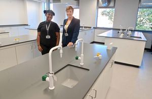 Louise Fall and Aviana Marcelle take a closer look at the science labs