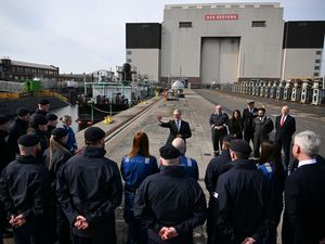 Prime Minister Sir Keir Starmer speaks to Royal Navy Submariners