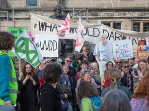 Supporting image for story: Climate protestors march through Shrewsbury