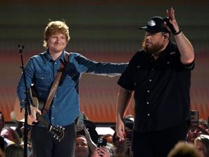 Supporting image for story: Ed Sheeran duets with US country star Luke Combs at 2023 ACM awards