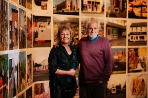 The former Poundland at Kings Square Shopping Centre in West Bromwich, has been turned into an exhibition called The Caravan Gallery, The Sandwell Pride of Place Project - Blast! Festival