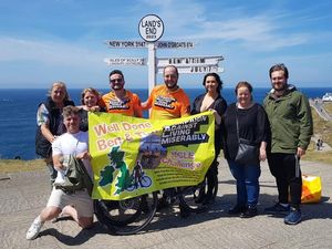 Supporting image for story: Bridgnorth duo return home after epic John o' Groats to Lands End charity challenge