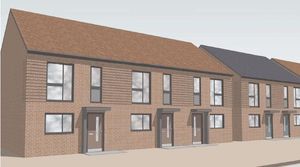 An artist impression of what the homes will look like