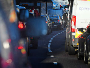 Supporting image for story: Three-vehicle crash on A5 near Shrewsbury sees rush hour disruption