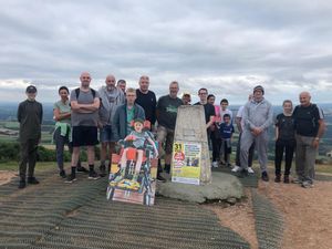 Supporting image for story: Man's Wrekin 31 in 31 challenge raises £11k for boy with brain injury