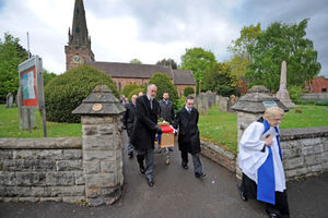 A funeral was held for Second World War veteran Victor Clarke from Wombourne