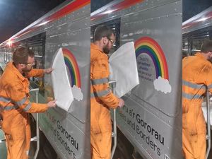 Supporting image for story: Rainbows unveiled on trains in tribute to NHS and key workers