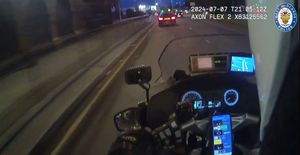 The dangerous driver lead police on a 100mph chase in Birmingham