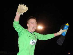 Supporting image for story: Tipton goalkeeper's 'Hand of God'