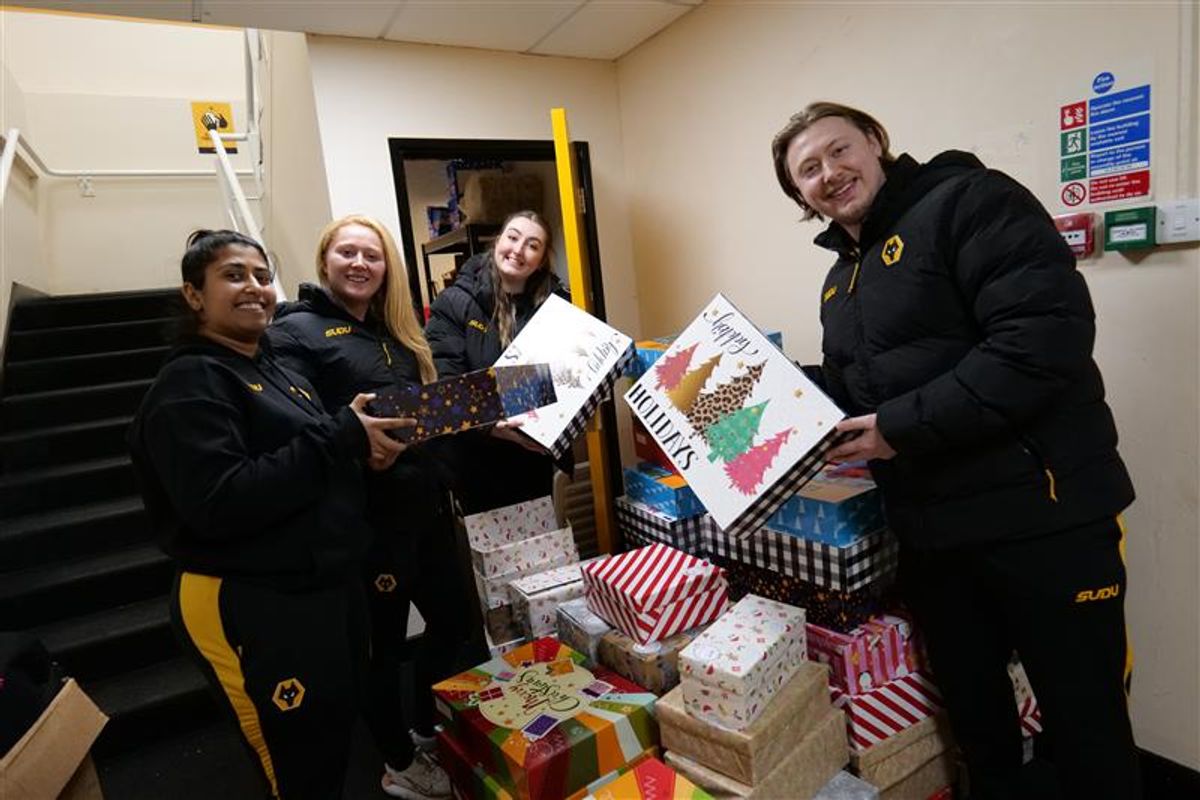 Wolves Foundations Shoebox Appeal the biggest so far with hundreds of gifts distributed to children in the community