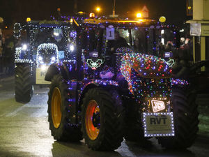 Supporting image for story: Christmas arrives in Welshpool with return of festive tractor run